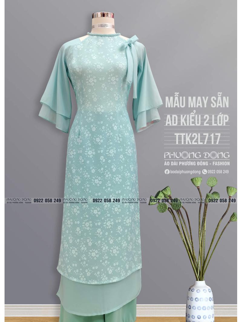 Áo Dài Phom Trẻ 2 Lớp 4 Tà TTK2L717